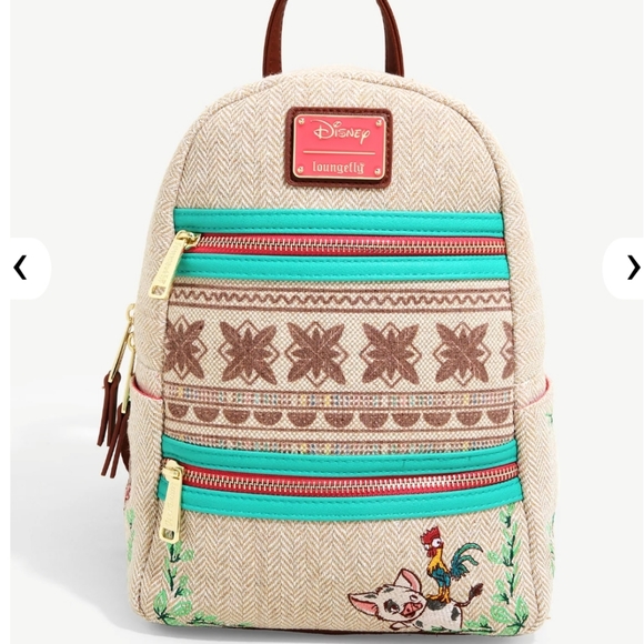 Loungefly Handbags - RARE Loungefly Disney Moana Pua Canvas Backpack